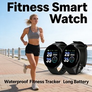 Fitness Tracker Long Life Pedometer Fashion Watch HD Screen Smart Watch New D18 Bluetooth Smart Watc
