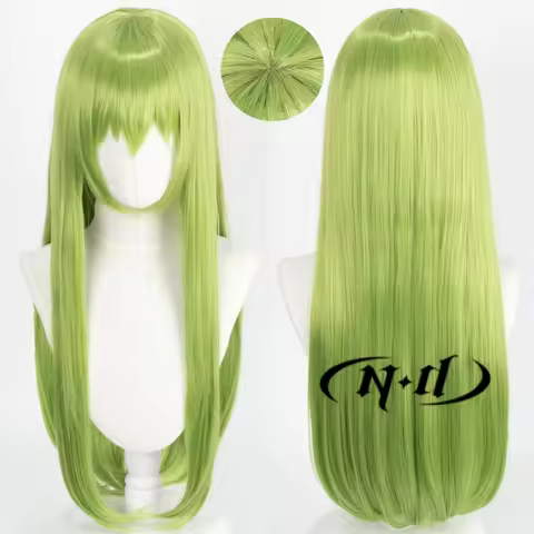 ND Enkidu Cosplay Wig Anime Fate/strange Fake Cosplay Long Green Hair for Comic-Con Theme Party Kane