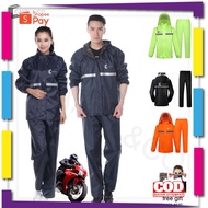 [PREMIUM Thick MATERIAL] CANEL & CO Adult Motorcycle Raincoat Coat Men/Women/Penguin Thick PVC And N