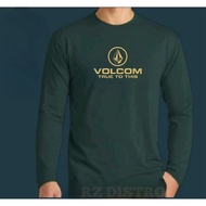 Velcom Text Print Gold Premium Quality Long Sleeve Distro T-Shirt