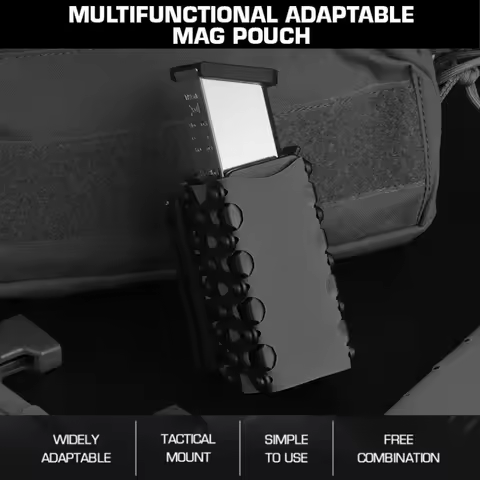 Multi functional adaptive magazine holder, waist belt hunting vest Molle back clip for 9mm/45acp