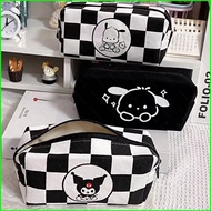 BH2 Sanrio Kuromi Pochacco Cartoon Cute Canvas Zipper Pencil case Student Pen Storage Stationery Box