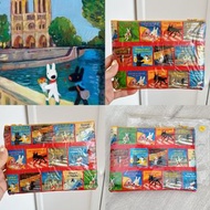 Gaspard et Lisa 卡斯柏和麗莎 小黑狗小白狗日本限定品 筆袋 收納袋 錢包 證件包 護照包 洗漱包 化妝包