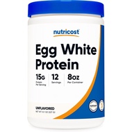 Nutricost Egg White Protein Powder 8oz (Unflavored) - Non-GMO, Gluten Free