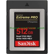 SanDisk閃迪512G/GB CFexpress 相機存儲Extreme PRO TypeB內存卡【優選精品】