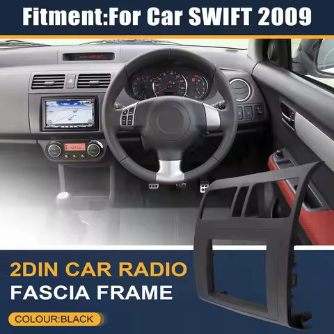 T39c-2DIN Car Radio Fascia Frame DVD GPS Navigation MP5 Panel Cover For SUZUKI SWIFT 2009