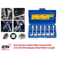 Fuel Injector Socket Alloy Construction 1/2-inch Drive Square Head 98mm Length