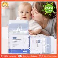 200pc/box Cotton Buds for Baby Mini Cotton Buds Disposable Baby Cotton Buds Ear Nose Cotton Buds