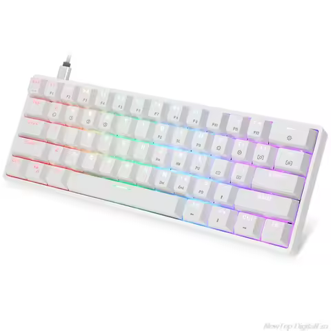 GK61 SK61 61 Key Mechanical Keyboard USB Wired LED Backlit Axis Gaming Mechanical Keyboard Gateron O