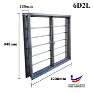 Frame Tingkap Nako / Metal Window Frame EG 0.8mm x 130mm x 42mm 6D2L 7D2L 8D2L
