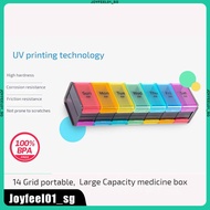 Pill Box / Dispenser Portable Medicine Box Covered Household Storage Mesh Pill Container Medicine Dispenser Colorful Pill Box Medicine Storage Box joyfeel01