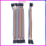 40Pcs 20Cm 2.54Mm Male To Male Breadboard Jumper Wire Cable for