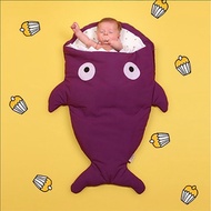 鯊魚咬一口 BabyBites｜(標準版)100%純棉手作嬰幼兒睡袋/防踢被/包巾－紫羅蘭