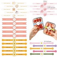 50PCS Long Strip "Have a Nice Day"  Thank you/Handmade Sticker Label for Cake, Baking, and Gift Box 