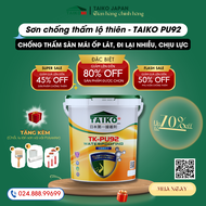 [Thùng 1 Kg] Sơn Chống Thấm PU (Polyurethane) TAIKO PU92  - Sàn Lộ Thiên Đã Ốp Lát Tăng Bám Dính Tăn