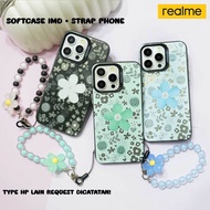 [IMC-07] Hardcase Case + Floral Motif Strap FOR REALME 10 4G REAL 11 4G REAL 12 5G REAL 5/5i/5s REAL