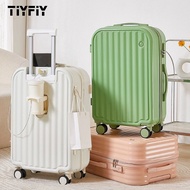 TIYFIY 18/20/24/28 Inch Luggage with Cup Holder & USB Charger Suitcase Bag Bagasi Luggage Beg Bagasi