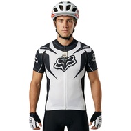 Fox Racing Race White MTB Cycling Jersey MTB Road Bike Jersey Original
