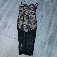 USED Lace Corset Dress Size XS Anggar XS Bodycon Evening Dress