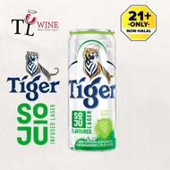 Tiger Soju Flavoured Lager (Gutsy Grape) Can 320ml Alc:5.5% lager beer