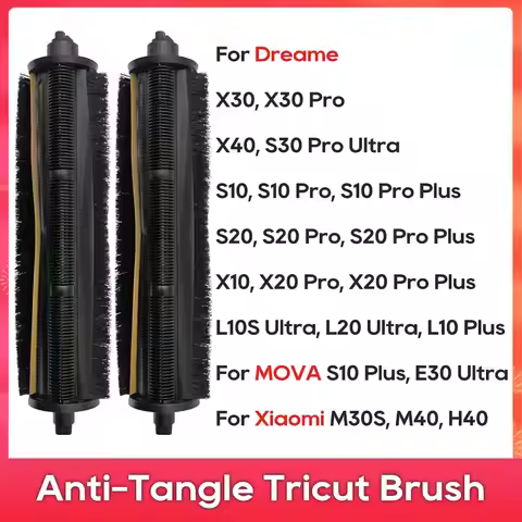 TriCut Brush Fit For Dreame X40 Ultra, X30 Pro, X20 Pro, S10, S20 Pro Plus, L10S Pro Ultra, Mova E30