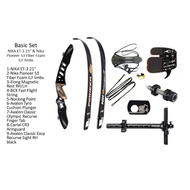 NIKA ET-3 21INCH RISER & NIKA S3 PIONEER LIMBS BOW SET FOR RECURVE ARCHERY