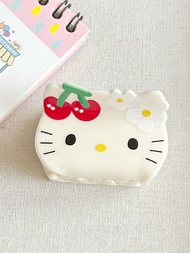 ที่จับผมอะคริลิก ชิ้นเดียว ลิขสิทธิ์แท้ของ Sanrio Hello Kitty, สวยน่ารักสไตล์การ์ตูน แฟชั่นอเนกประสง