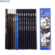 DNOYLW 12Pcs Drawing Pencils Black Pencils Professional 3B 4B 5B 6B 7B 8B 10B 12B 14B Art Stationery