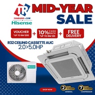 【MID YEAR SALE+FREE SHIPPING】Hisense R32 Non-Inverter Ceiling Cassette Type Air Conditioner (2.0HP) 