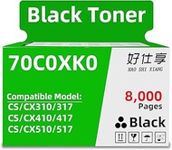 CS310 CS410 CS510 CX310 CX410 CX510 70C1HK0 71B1HK0 Toner Cartridge Compatible with Lexmark CS317 CS