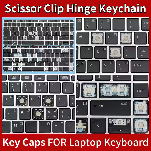 Replacement Keycaps Scissor Clip Hinge For HP Elitebook 740 745 840 G3 G4 843 745-G3 Keys Key Cap Ke