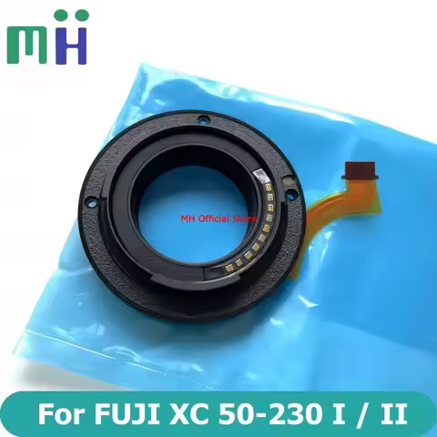 NEW For FUJI Fujifilm XC 50-230mm OIS I / II Lens Rear Bayonet Mount Ring + Contact Point Cable Flex