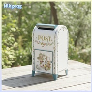 [nlkgeqg] Mailbox with Legs Garden Style Iron Mailbox Vintage Vintage Themed Postbox for Homeowners,