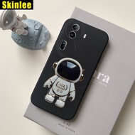 New Design Case For OPPO Reno 11 Pro Case Soft Rubber Smooth Soft Shockproof With Astronaut Bracket Cases Cases for OPPO Reno 11Pro 11F Back Cover