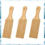 [W F S B] 3 Pcs Gnocchi Boards and Wooden Butter Paddles for Rolling Dough 9.1 X 2.8 in Gnocchi Padd