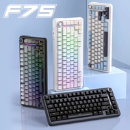 75% Swap Gaming Keyboard Wireless FREEWOL F75 RGB Mechanical Keyboard with Metal Knobs AULA F75 Same