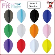 COSMO FIT FLIGHT -DART FLIGHT - SET OF 6 DART FLIGHT - TEARDROP