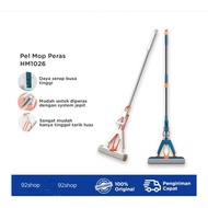 Pull system rubber mop | Clamp system wring mop | Thick sponge squeezing mop