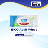 Pureen INCO Adult Wipes XL (40's) - Fragrance Free