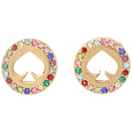 Kate Spade Spot The Spade Pave Halo Spade Studs Earrings in Multi KJ708
