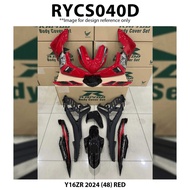 Rapido Cover Set Yamaha Y16ZR 2024 (48) Grey Blue Red Color Accessories Motor Y16 Y16ZR Hitam Body S