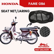 HONDA SEAT NET MOTOR - FAME GB6 SEAT NETT BLACK HITAM JARING SARUNG KUSYEN SEAT COVER NETT UNIVERSAL