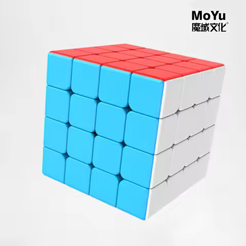 MoYu 4x4 Meilong 4x4x4 Magic Cube Speed Cubes Magic Puzzle Strickerless Magico Cubo moyu Cubing Toys
