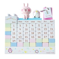 a-works｜卡娜赫拉的小動物萬年曆(小兔兔P助造型;積木桌曆月曆日曆;KH-055)