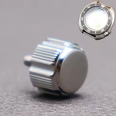 6.5mm Watch Crown Stainless Steel Accessories Parts For Seiko 44mm SKX 6105 Case SKX009 SKX013 SKX00