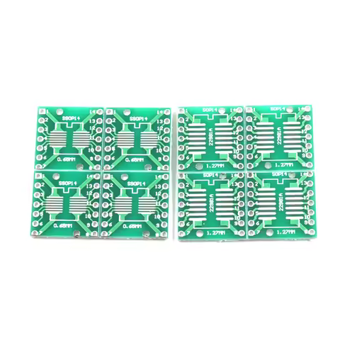 10pcs SOP14 TSSOP14 SSOP14 to DIP14 Transfer Board DIP Pin Board Pitch Adapter
