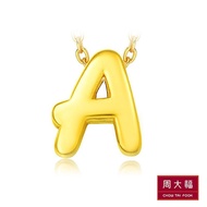 FC1 CHOW TAI FOOK 999 Pure Gold Alphabet Pendant - A R16219