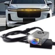 Mini Matrix Laser Headlights for Car Grille Lights Yellow and White LED Grille Lights for Motorcycle