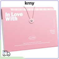 KRNY0MY A4 File Folder, Test Paper Storage Classified Storage Organ Bag, Portable Waterproof PP 5/8/