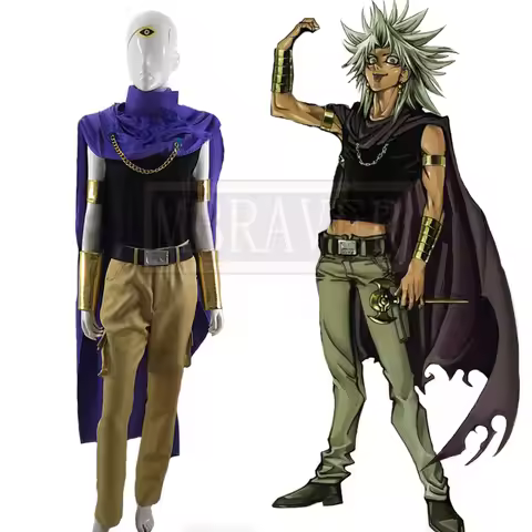Yu-Gi-Oh! Merric Marik Ishtar Mariku Ishutaru Cosplay Costume Halloween Uniform Outfit Custom Made A